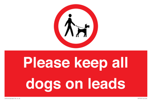 Please keep all dogs on leads
